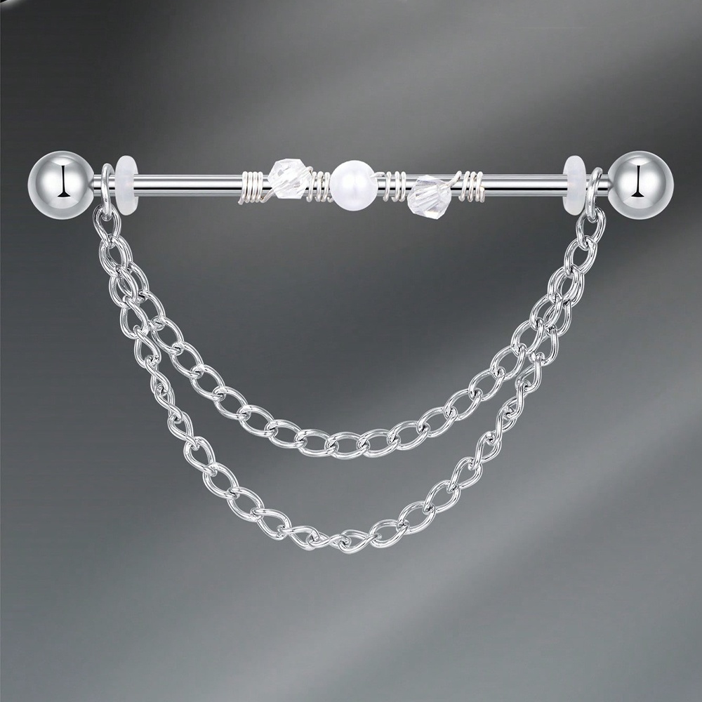 14G 산업용 바벨 연골 귀걸이 바디 피어싱 주얼리 3 - Body Jewelry Barbell 리뷰 및 가격