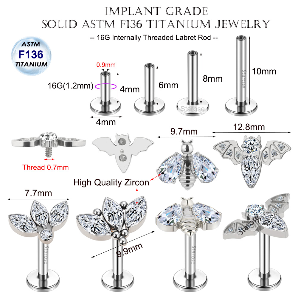 임플란트 등급 ASTM F-136 티타늄 연골 귀걸이  - Body Jewelry Implant Grade Titanium 리뷰 및 가격