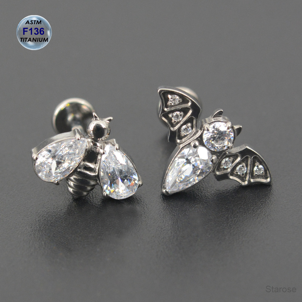임플란트 등급 ASTM F-136 티타늄 연골 귀걸이  - Body Jewelry Implant Grade Titanium 리뷰 및 가격