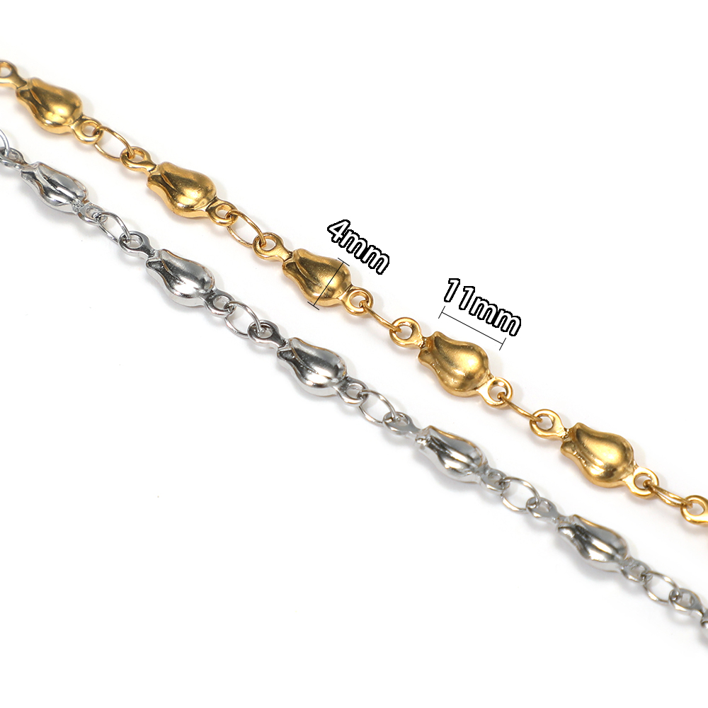 DIY 쥬얼리 제작용 1미터 스테인리스 스틸 꽃 비즈  - Body Chain Jewelry 리뷰 및 가격