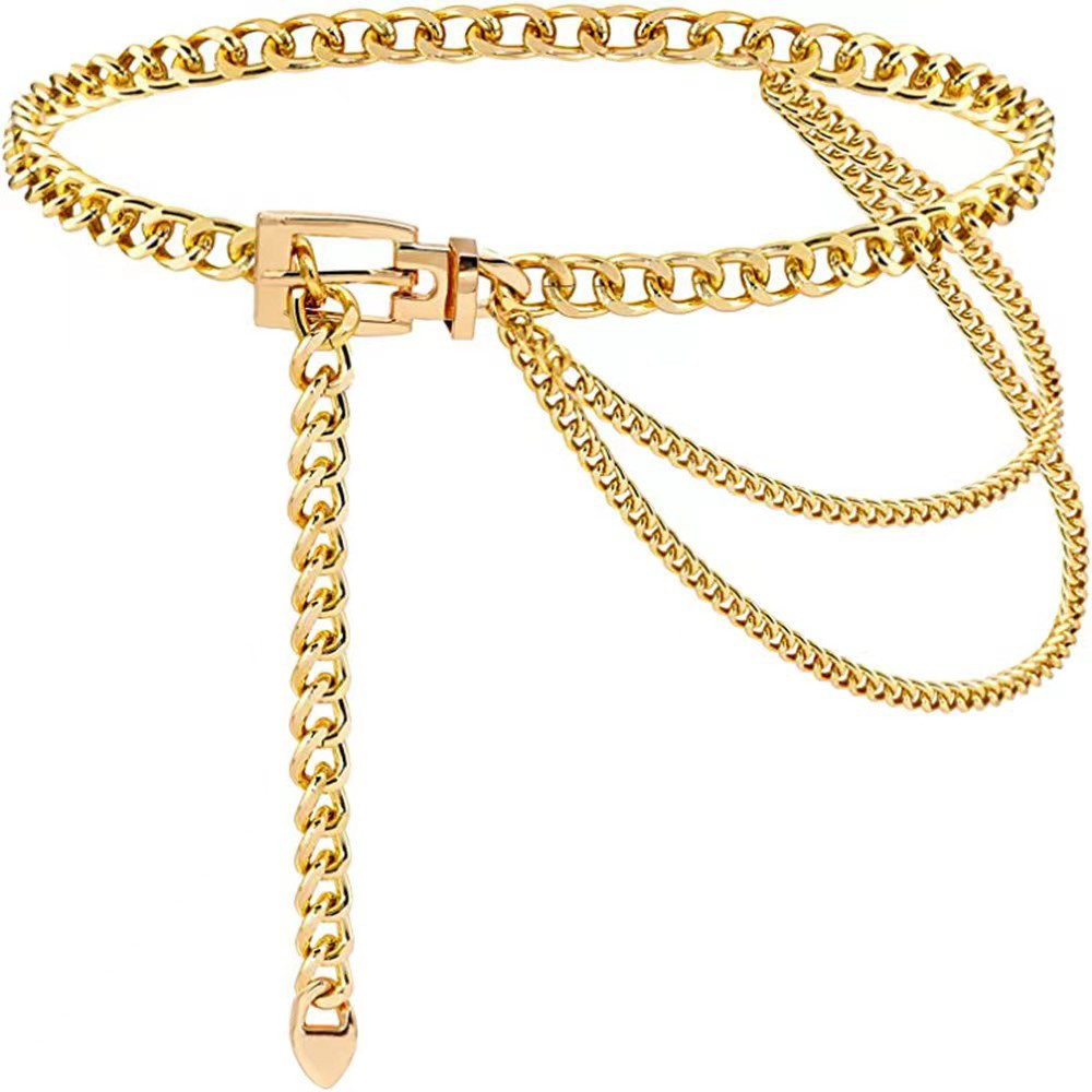 펑크 허리 체인 금속 벨트 계층화 된 바디 체인 하네스 - Body Jewellery 리뷰 및 가격