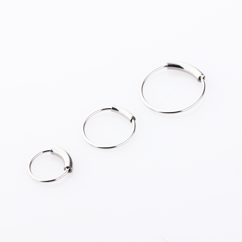 3개/세트 316L 외과용 강철 심리스 연속형 후프 링 - Body Jewelry And Earrings 리뷰 및 가격