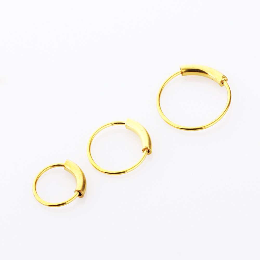 3개/세트 316L 외과용 강철 심리스 연속형 후프 링 - Body Jewelry And Earrings 리뷰 및 가격