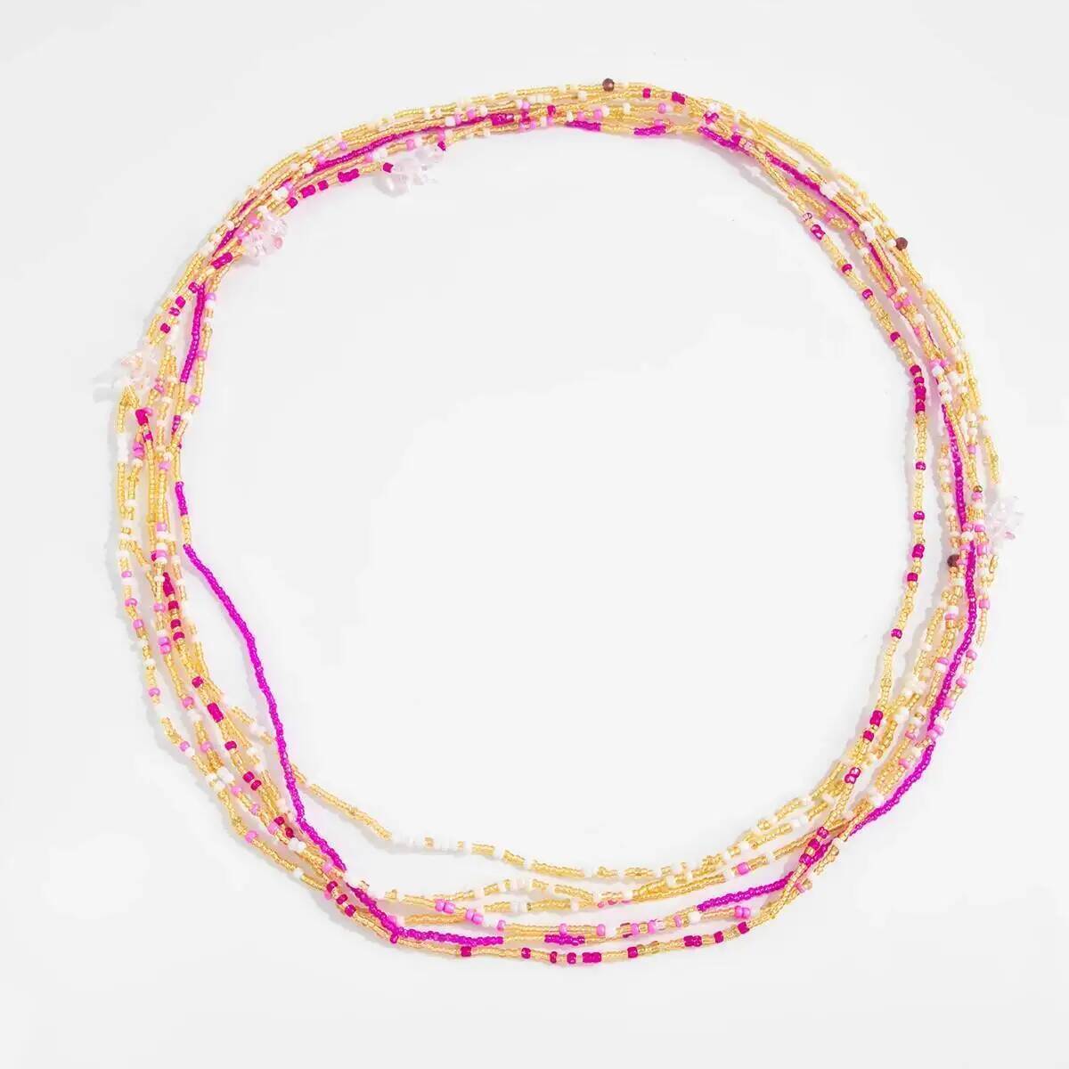 시신 6종 세트 보헤미안 스타일 화려한 쌀알 비즈 허리 - Body Chain Jewelry 리뷰 및 가격